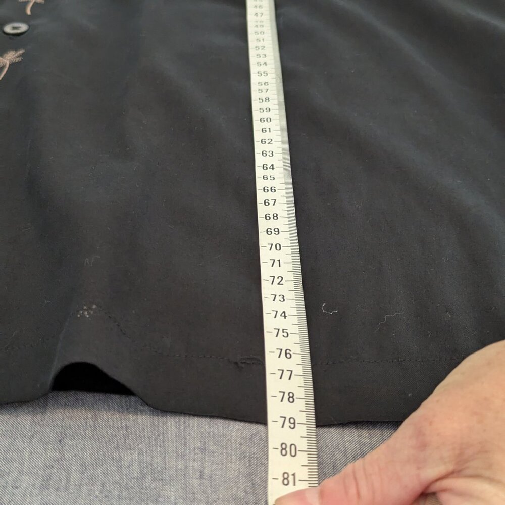 Harley-Davidson Honolulu Hawaii Men's Black Short Sleeve button-down Shirt - Picture 9 of 11